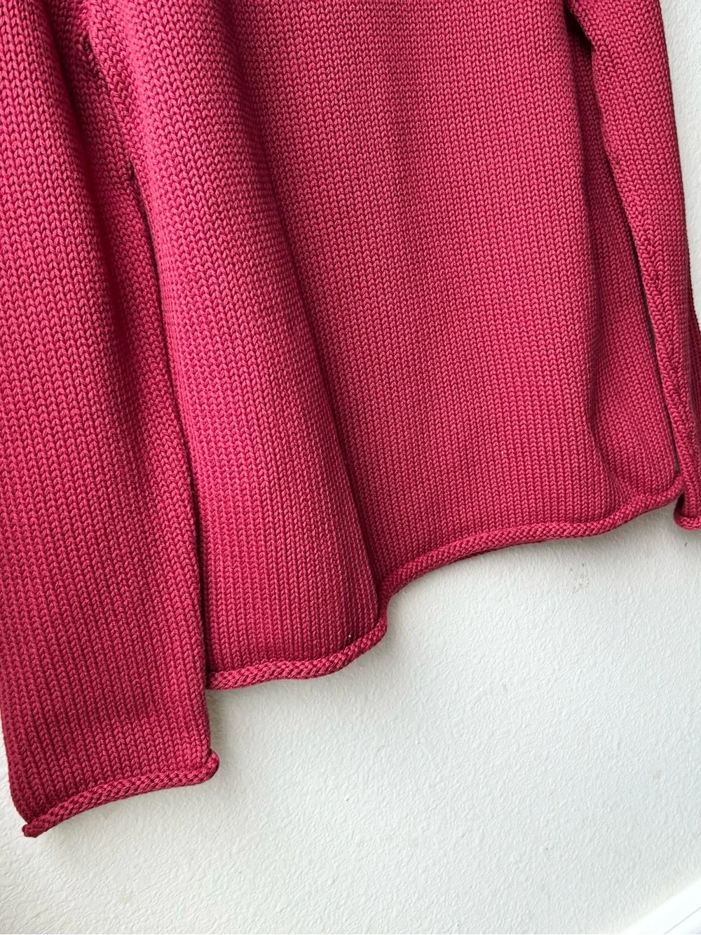 NWT J. Crew 1988 Rollneck Sweater Red Ochre Men’s Knit Cotton Sz XS $98 BW186
